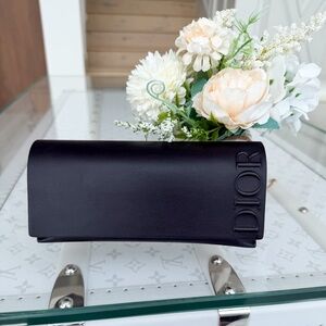 Dior Black Leather Empty Glasses Case